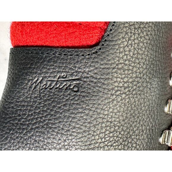 Martino Canada Leather & Wool Heeled Lace Up Combat Winter Boots, Women's 9 NWOT - Picture 3 of 12